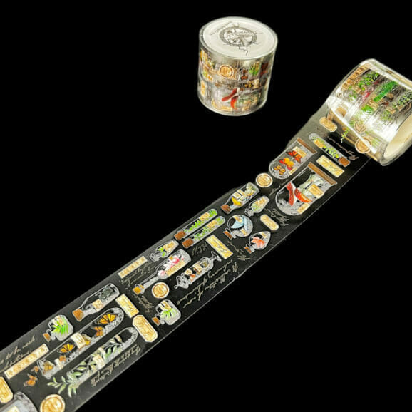 CoraCreaCrafts Washi Tape - Transparent - Specimen Bottles