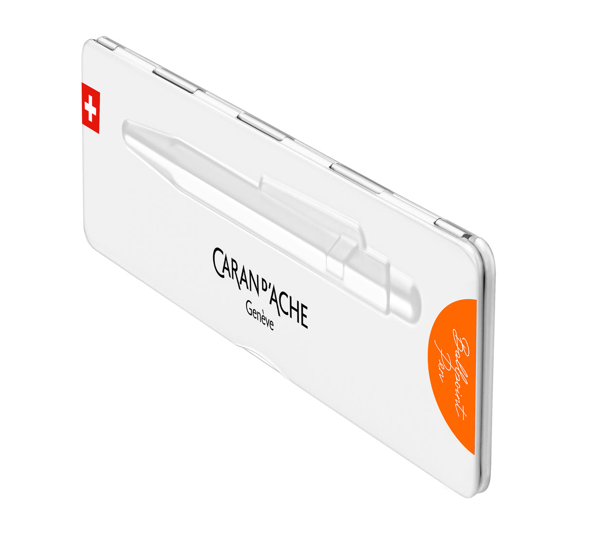 Caran d'Ache 849 Colormat-X Ballpoint Pen - Orange | Atlas Stationers.