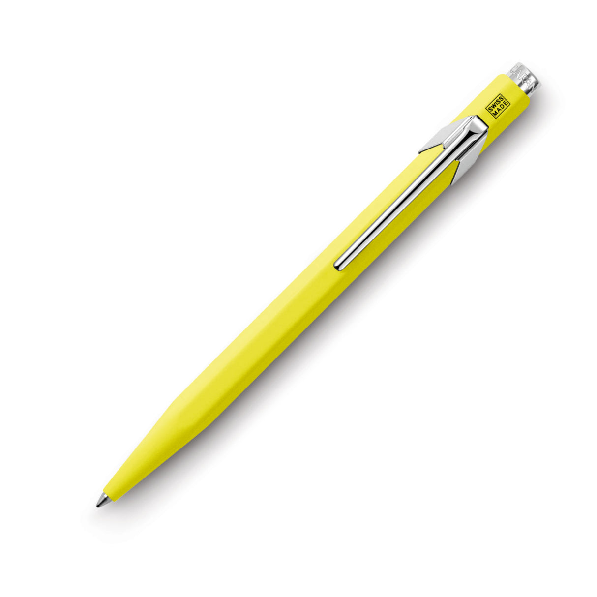 Caran d'Ache 849 Metal Ballpoint Pen - FLU Yellow | Atlas Stationers.