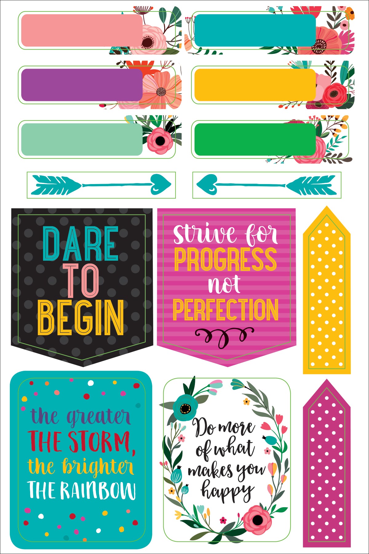 ESSENTIALS WAKE UP, KICK ASS, REPEAT. PLANNER STICKERS | Atlas Stationers.