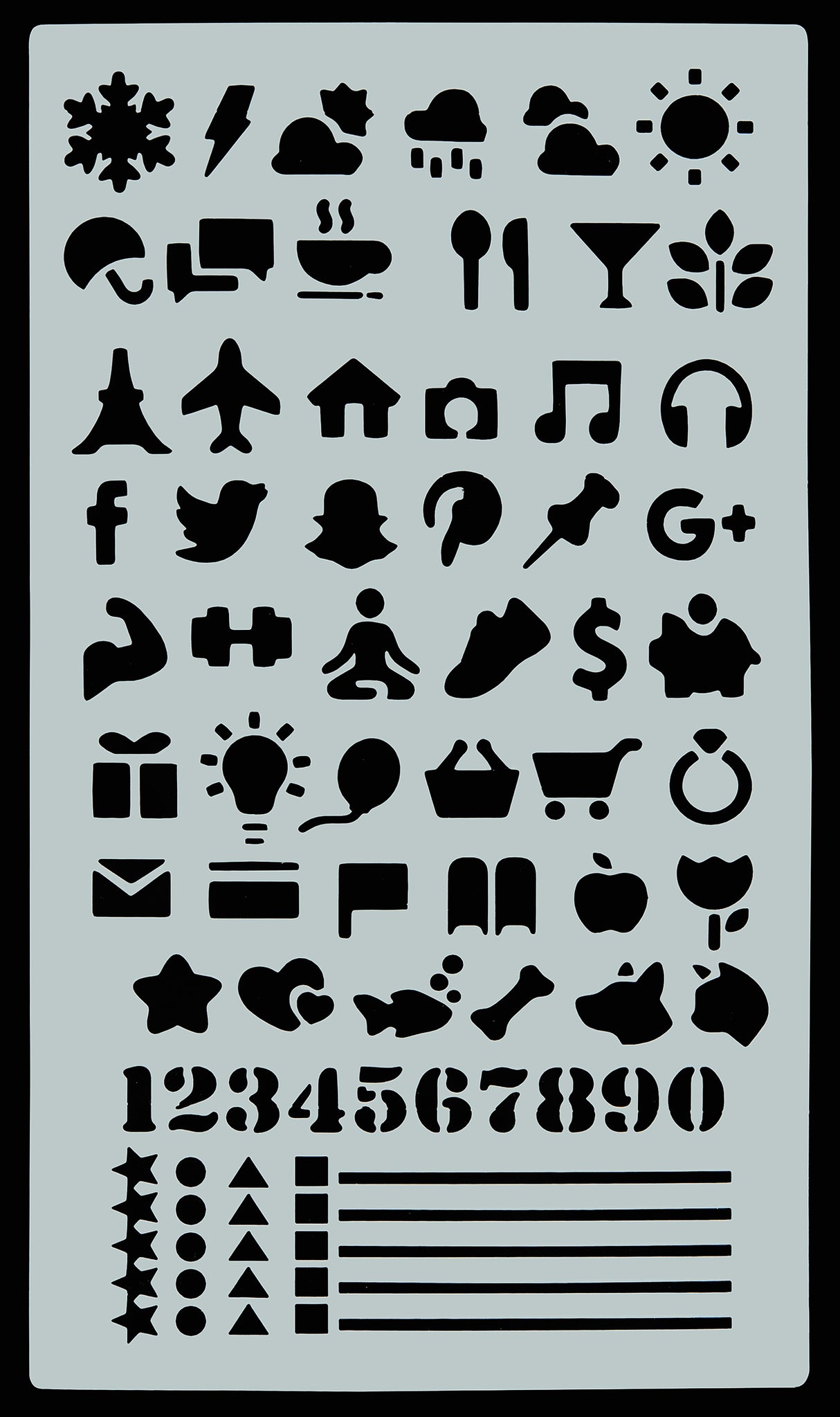 ESSENTIALS DOTTED JOURNAL STENCIL SET | Atlas Stationers.