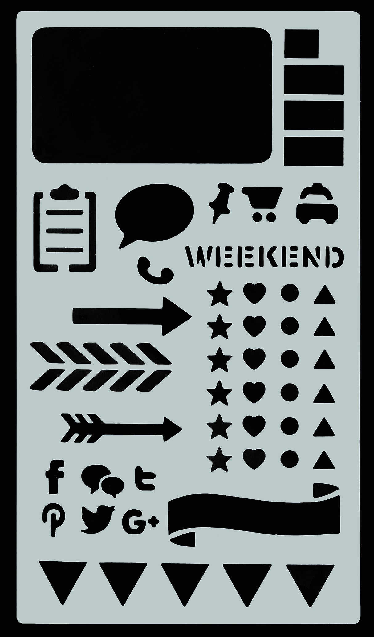 ESSENTIALS DOTTED JOURNAL STENCIL SET | Atlas Stationers.