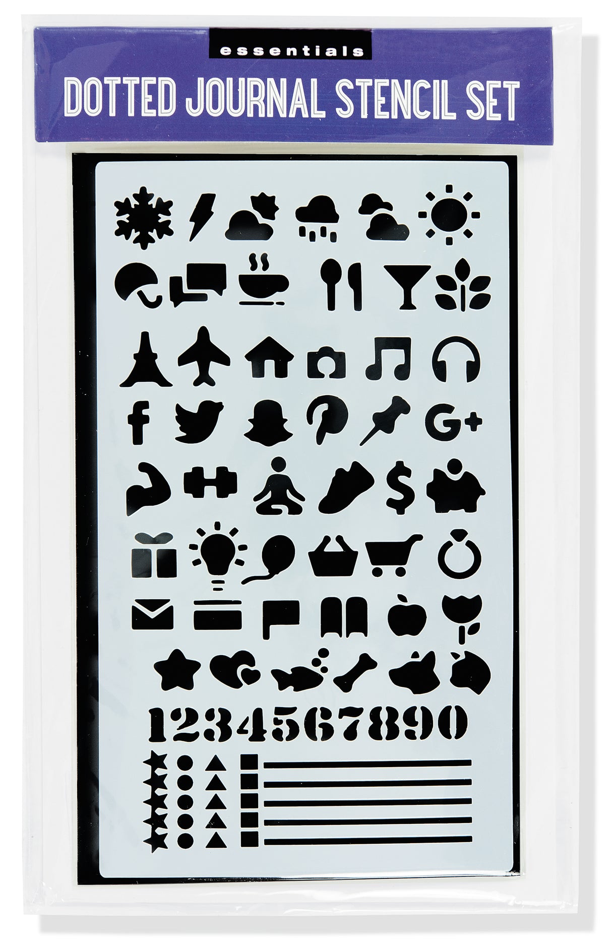 ESSENTIALS DOTTED JOURNAL STENCIL SET | Atlas Stationers.