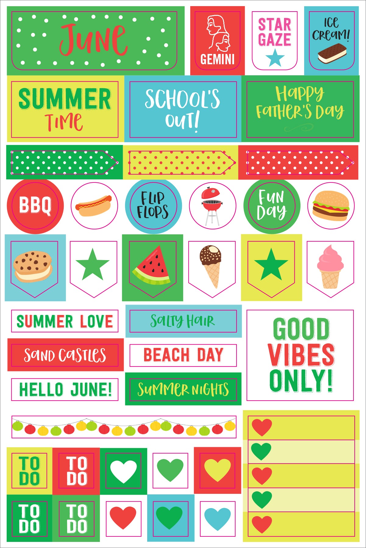 Essentials Monthly Planner Stickers | Atlas Stationers.