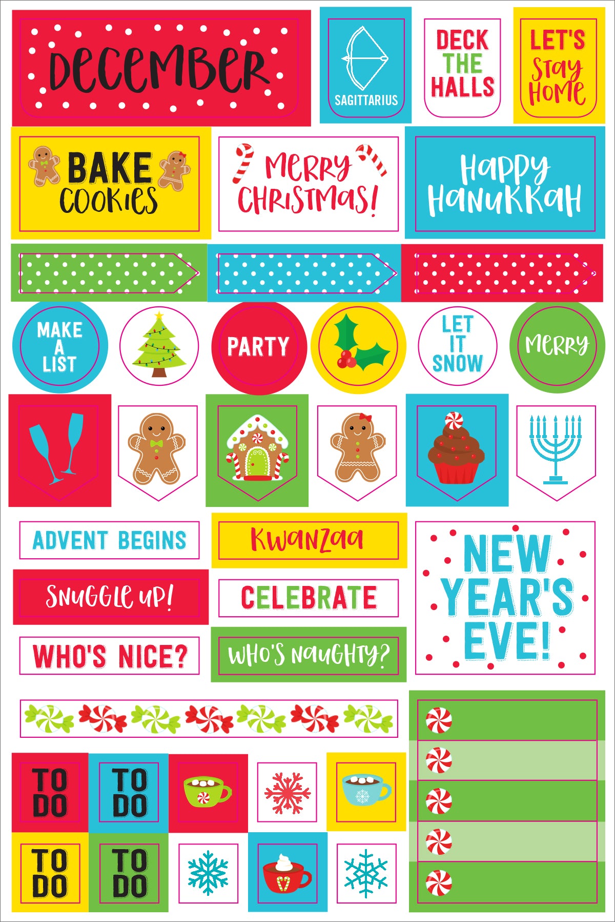 Essentials Monthly Planner Stickers | Atlas Stationers.