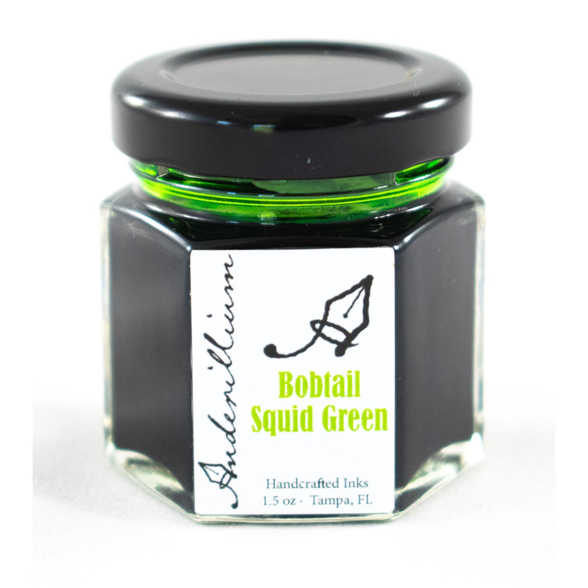 Anderillium Bobtail Squid Green 1.5 Oz Bottled Ink | Atlas Stationers.
