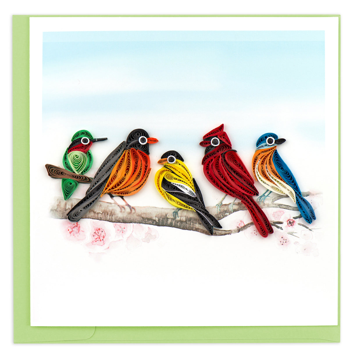 Quilled Songbirds Greeting Card | Atlas Stationers.