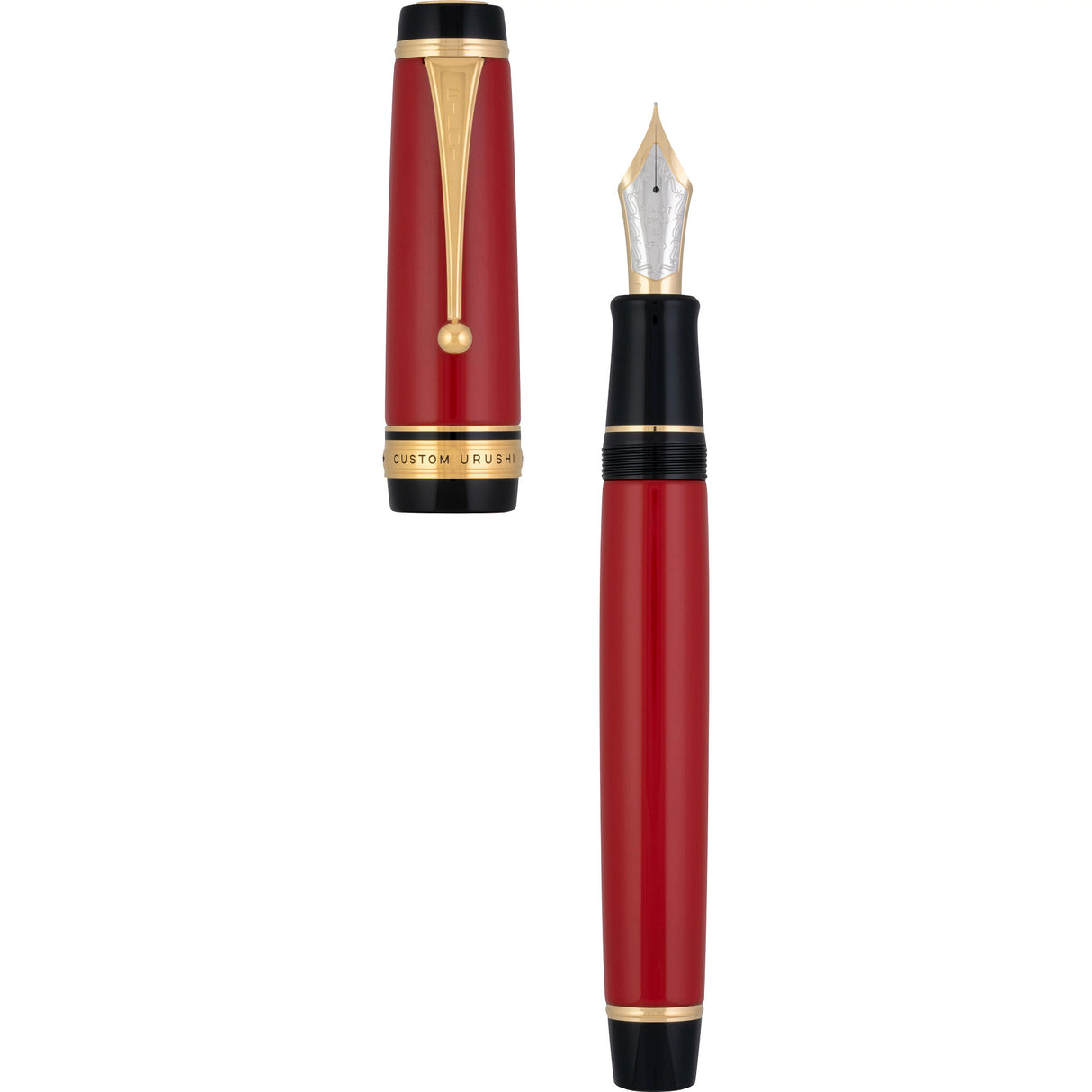 Pilot Custom Urushi Fountain Pen - Vermillion | Atlas Stationers.