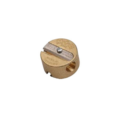 Brass 2 Hole Pencil Sharpener - Round | Atlas Stationers.