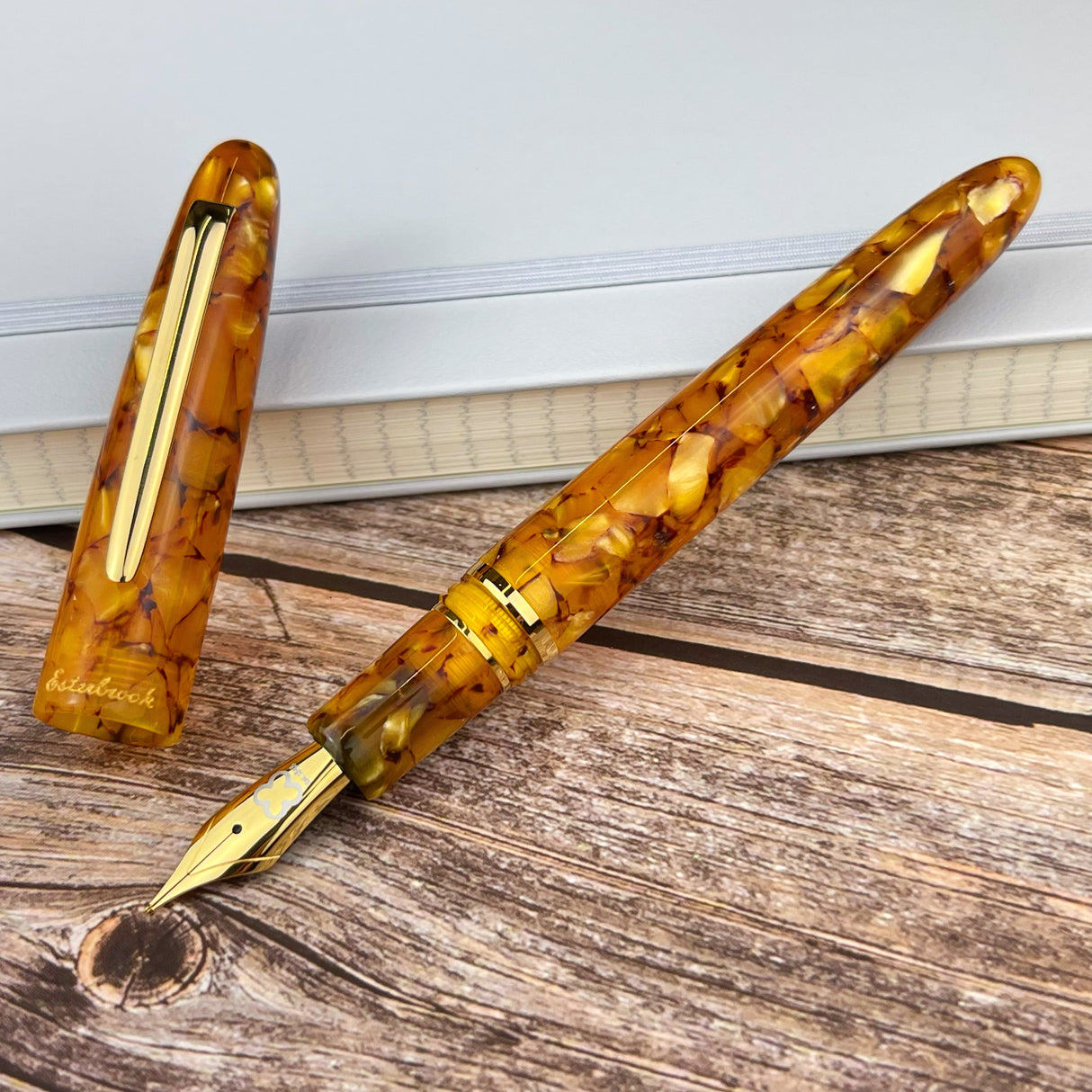 Esterbrook Estie Fountain Pen - Honeycomb w/ Gold Trim