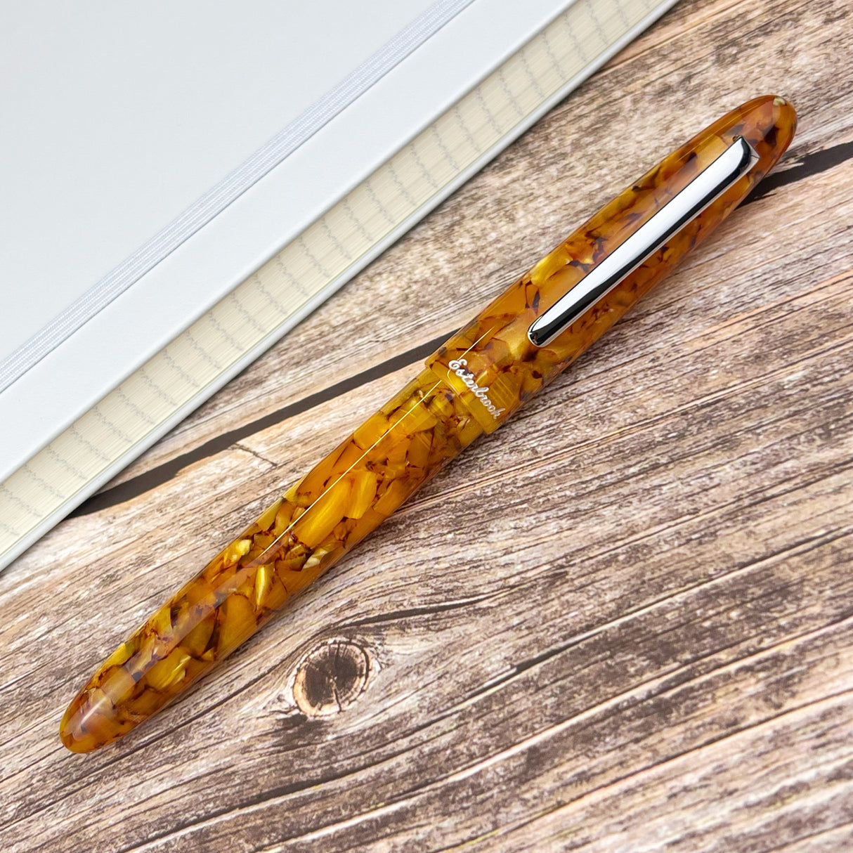 Esterbrook Estie Fountain Pen - Honeycomb w/ Silver Trim