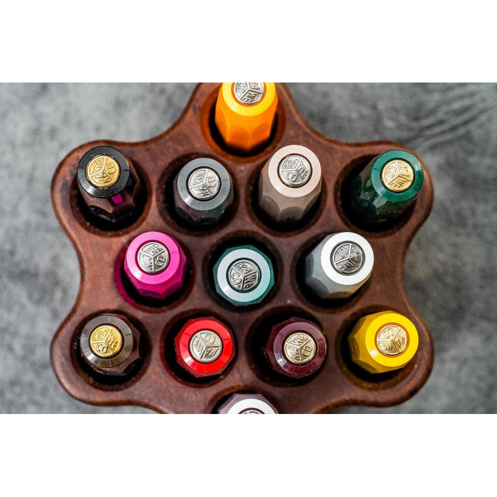 Galen Leather Toolcomb Wooden Pen and Brush Stand Holder | Atlas Stationers.