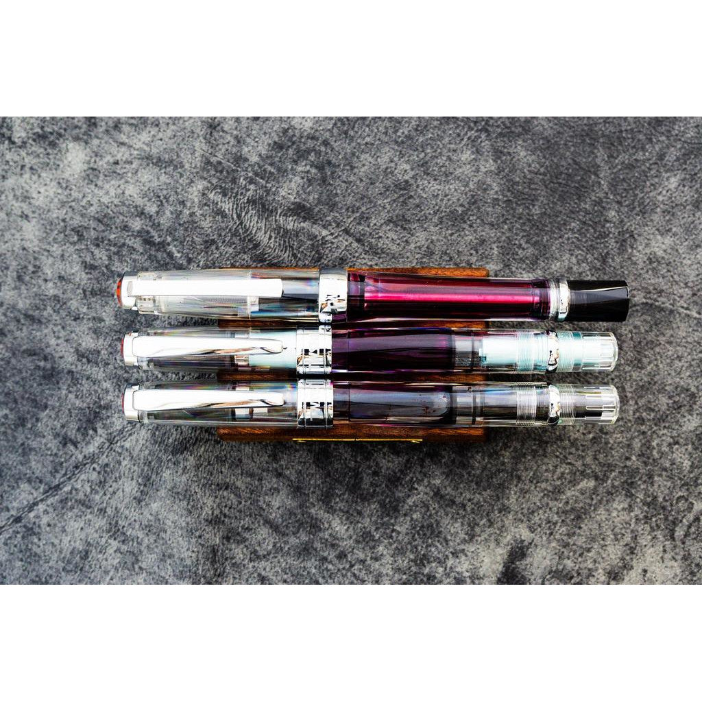 Galen Leather Wooden Pen Rest - Mahogany | Atlas Stationers.