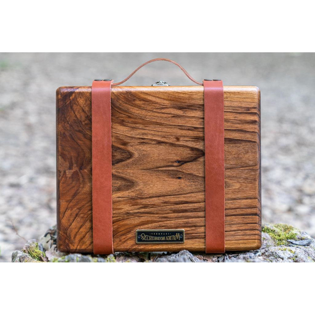 Galen Leather Carry-on Strap Kit for Writing Box | Atlas Stationers.