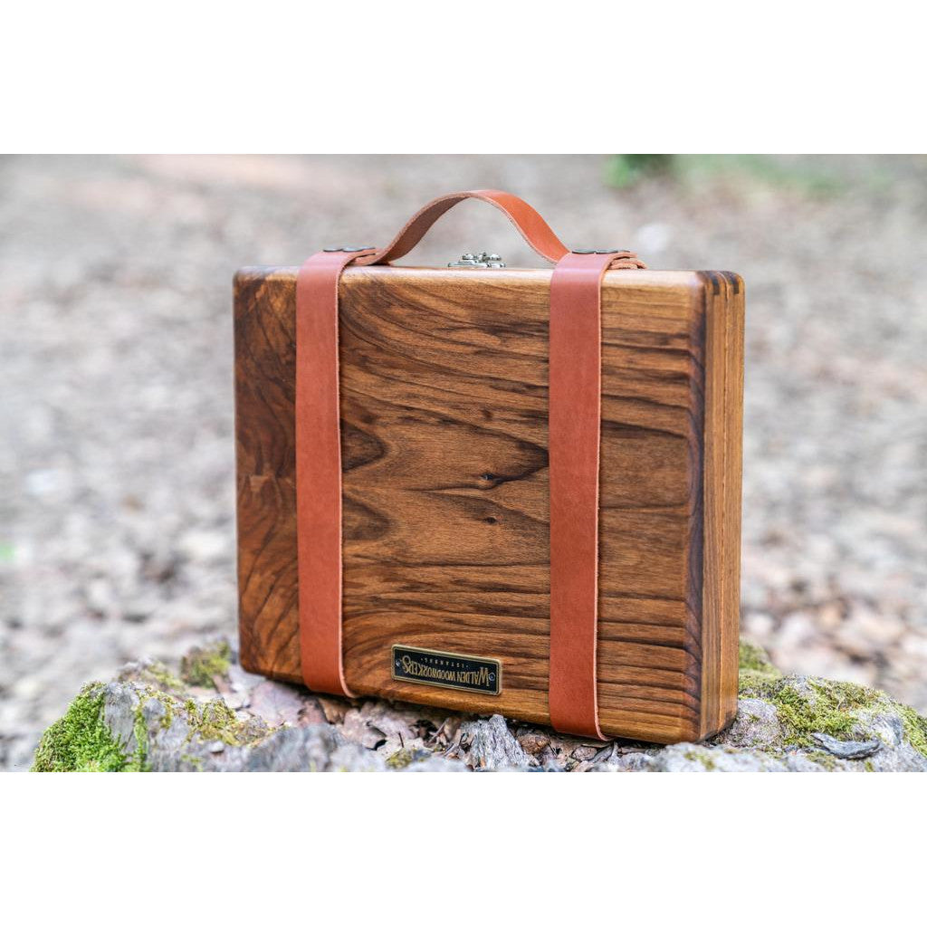 Galen Leather Carry-on Strap Kit for Writing Box | Atlas Stationers.