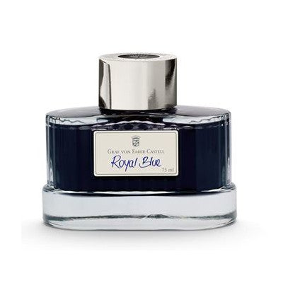 Graf von Faber-Castell - Royal Blue - 75ml Bottled Ink | Atlas Stationers.
