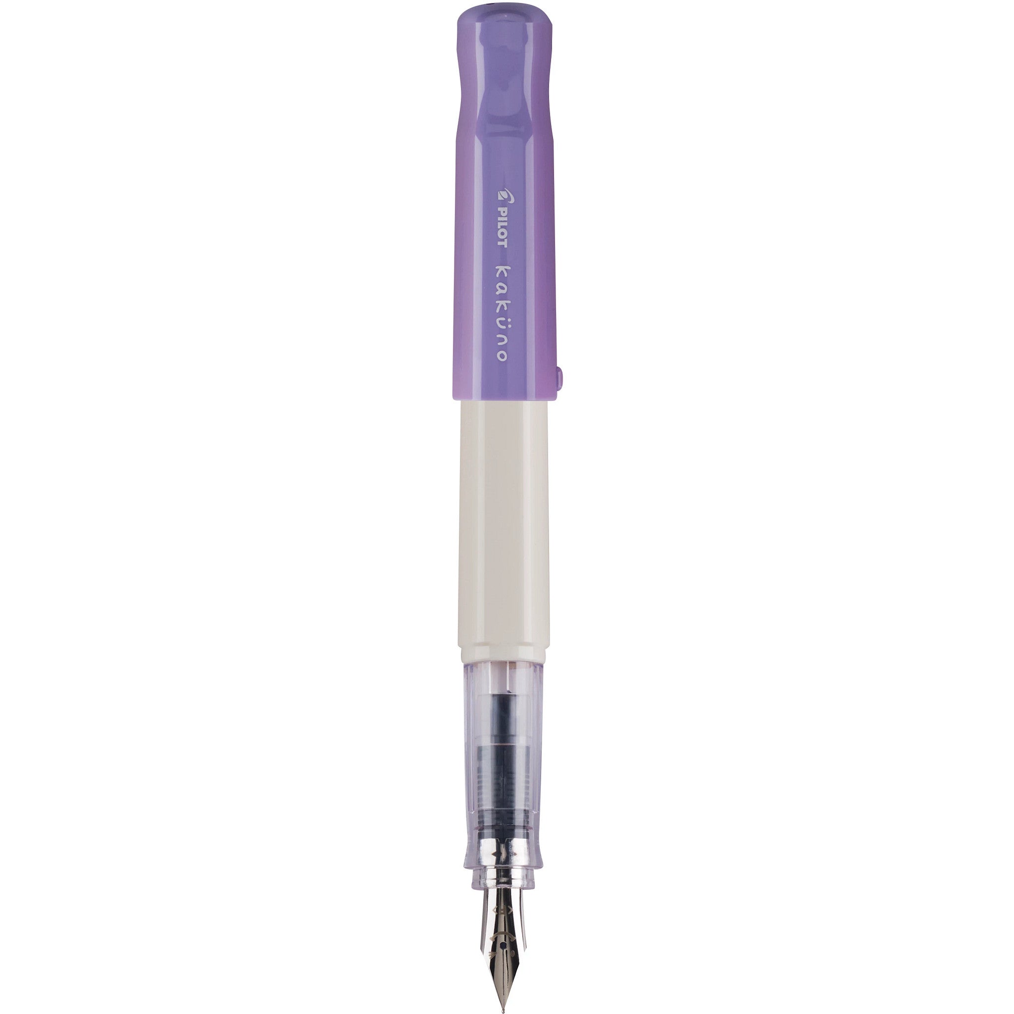 Pilot Kakuno Fountain Pen - White & Purple NY