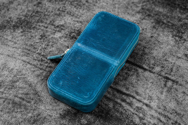 Galen Leather Zippered Magnum Opus 3 Slot Pen Case