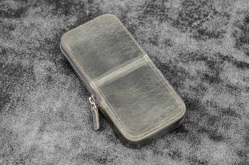 Galen Leather Zippered Magnum Opus 3 Slot Pen Case