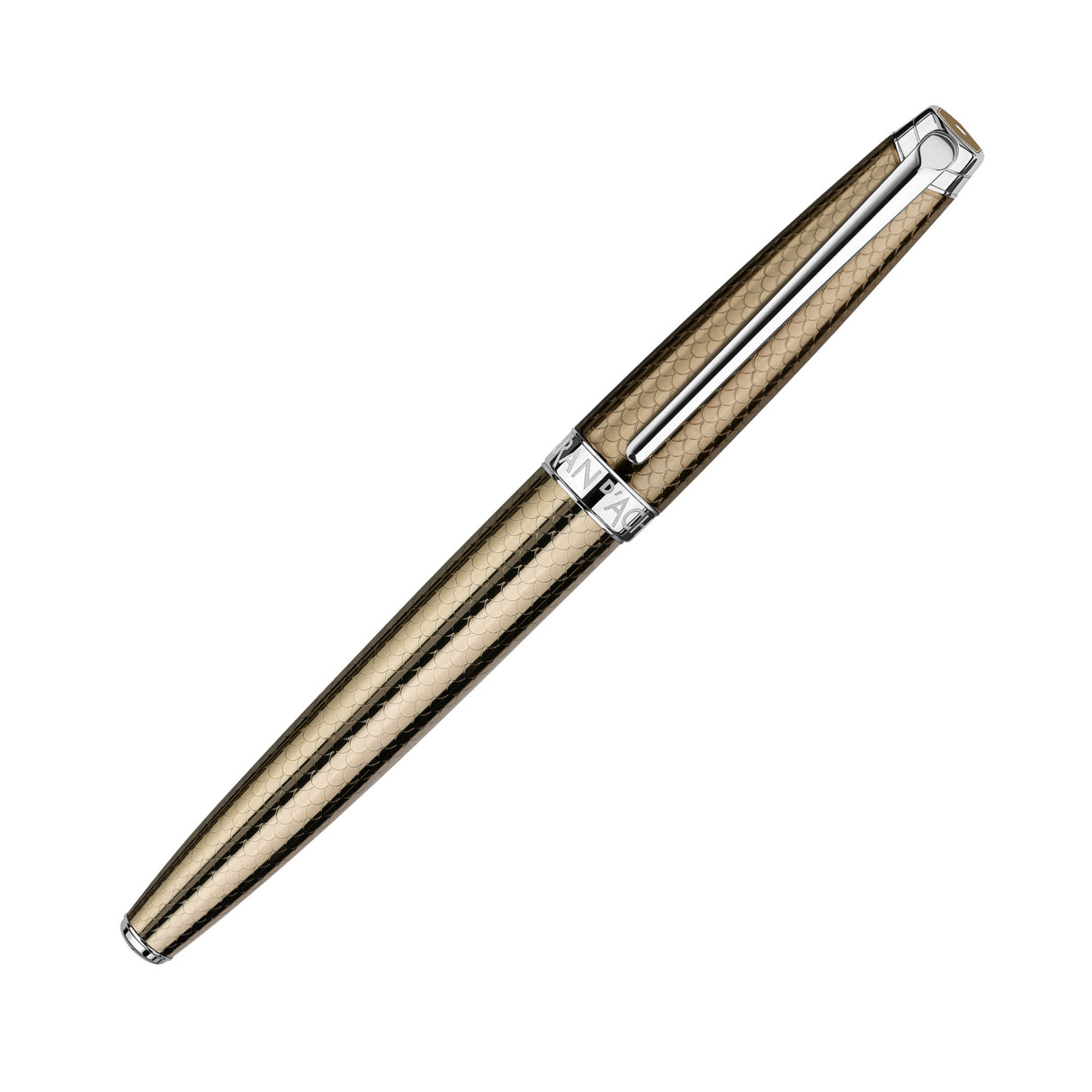 Caran d'Ache LÉMAN Fountain Pen - Caviar w/ Silver Trim | Atlas Stationers.