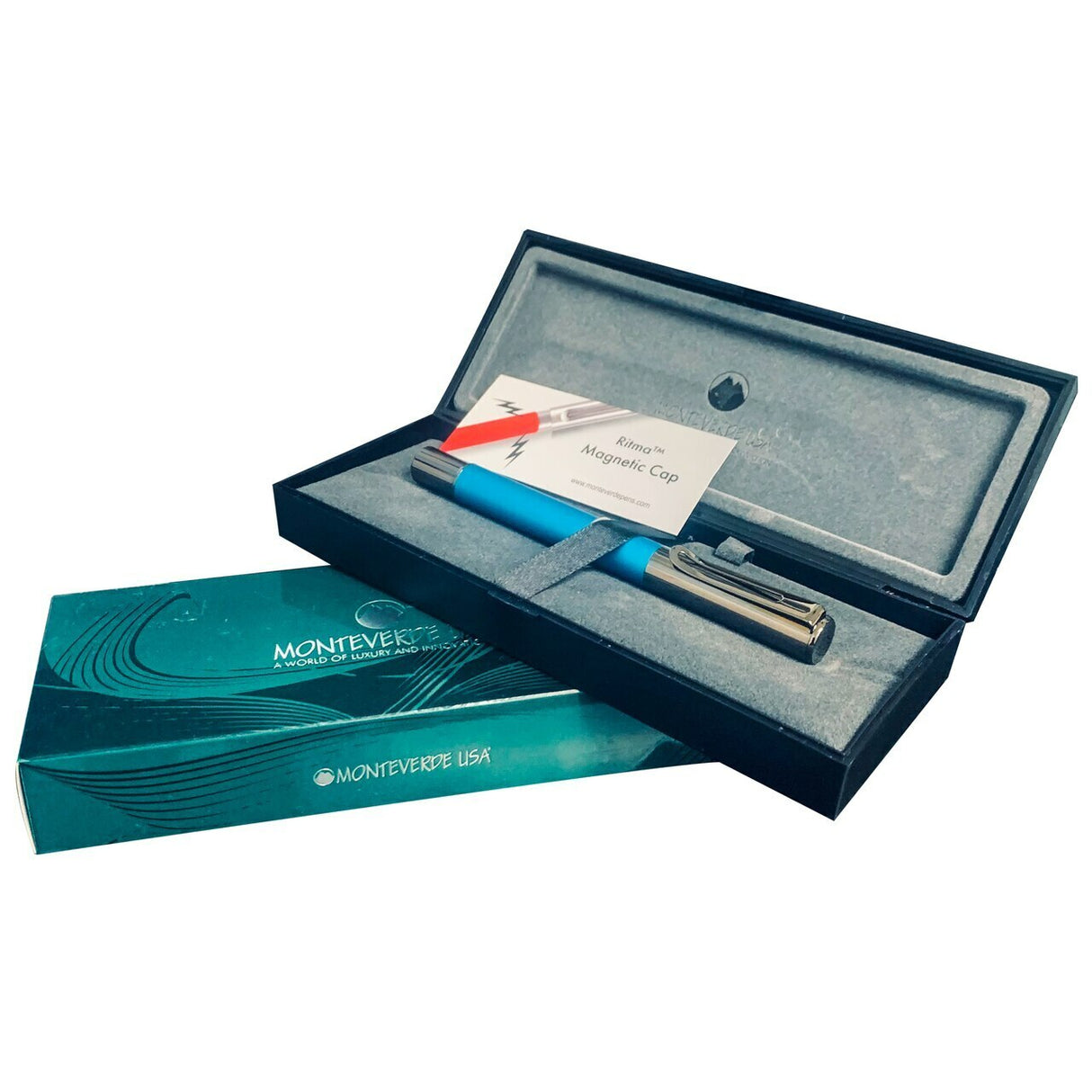 Monteverde Ritma Fountain Pen - Turquoise | Atlas Stationers.