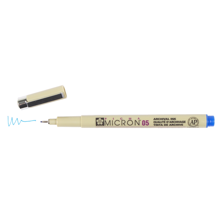 Pigma Micron 05 .45mm Pen - Blue Black | Atlas Stationers.
