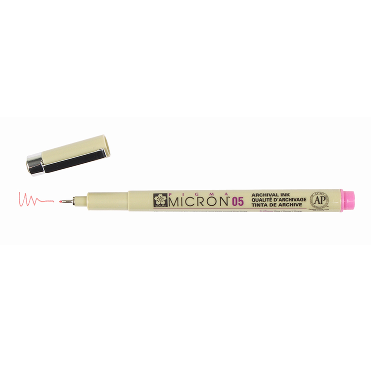 Pigma Micron 05 .45mm Pen - Rose | Atlas Stationers.