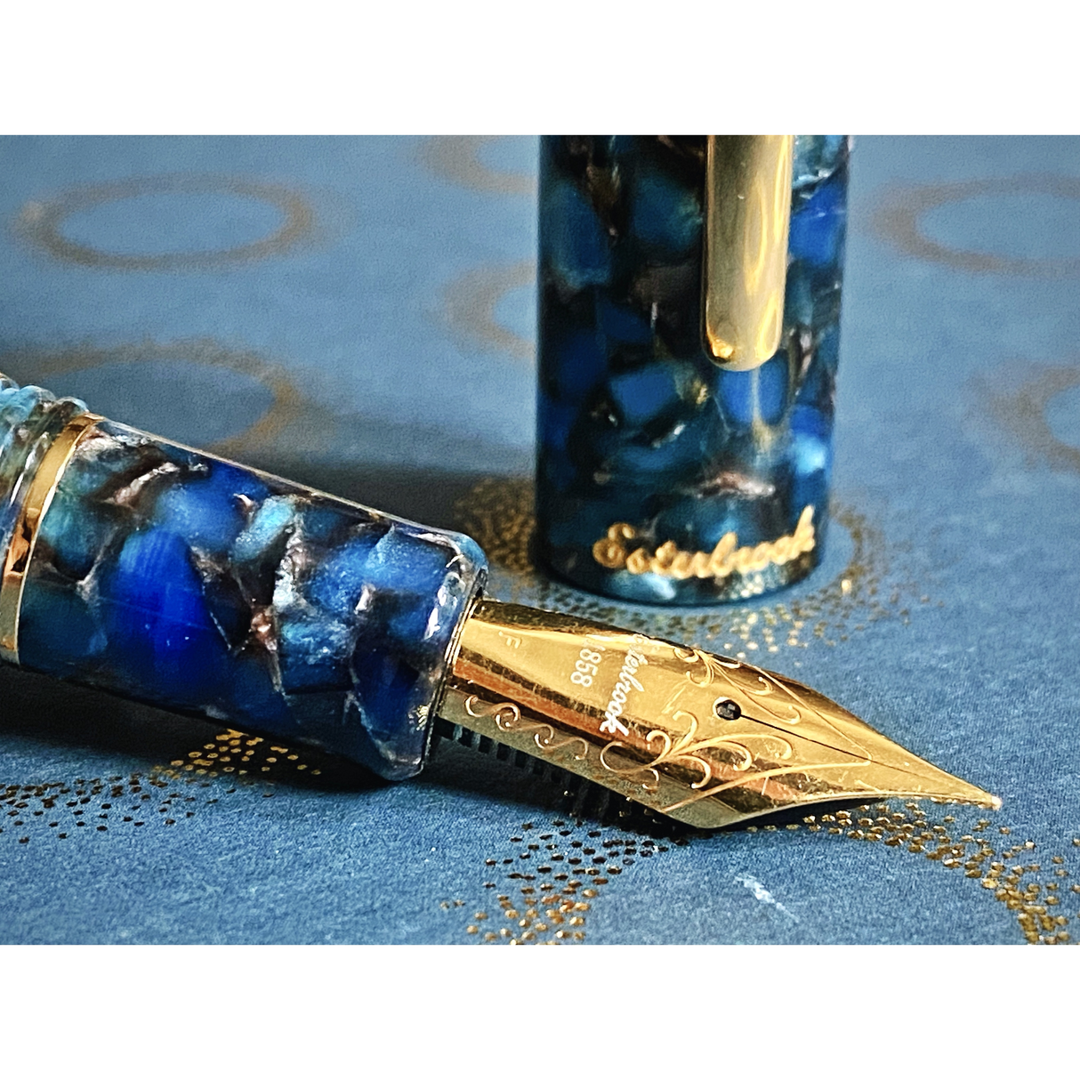 Esterbrook Estie Fountain Pen - Nouveau Blue w/ Gold Trim | Atlas Stationers.