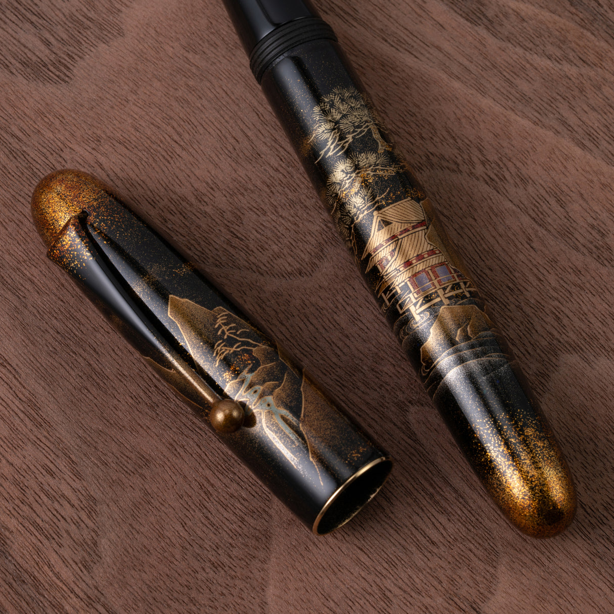Namiki Yukari Royale Fountain Pen - Night Scene of Pavilion | Atlas Stationers.