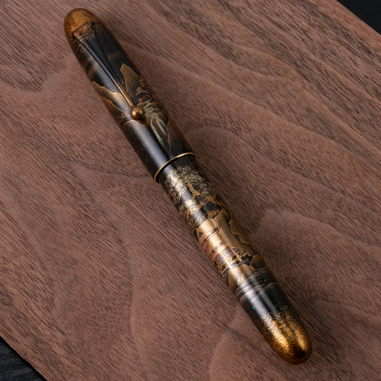 Namiki Yukari Royale Fountain Pen - Night Scene of Pavilion | Atlas Stationers.