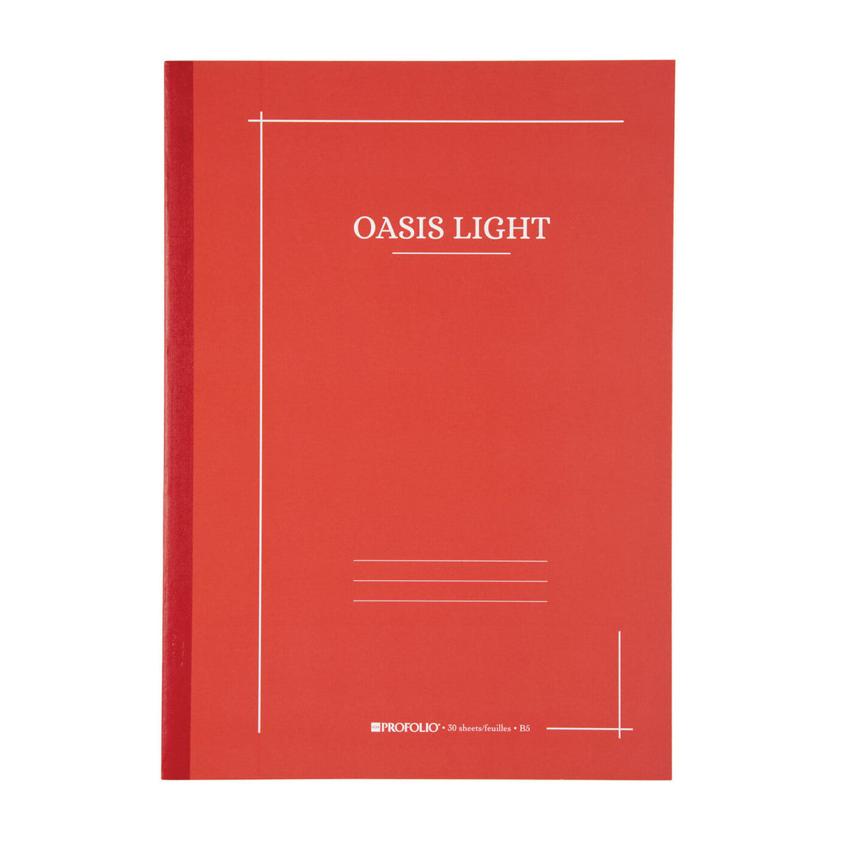 Itoya Oasis Light B5 Notebook - Tomato | Atlas Stationers.