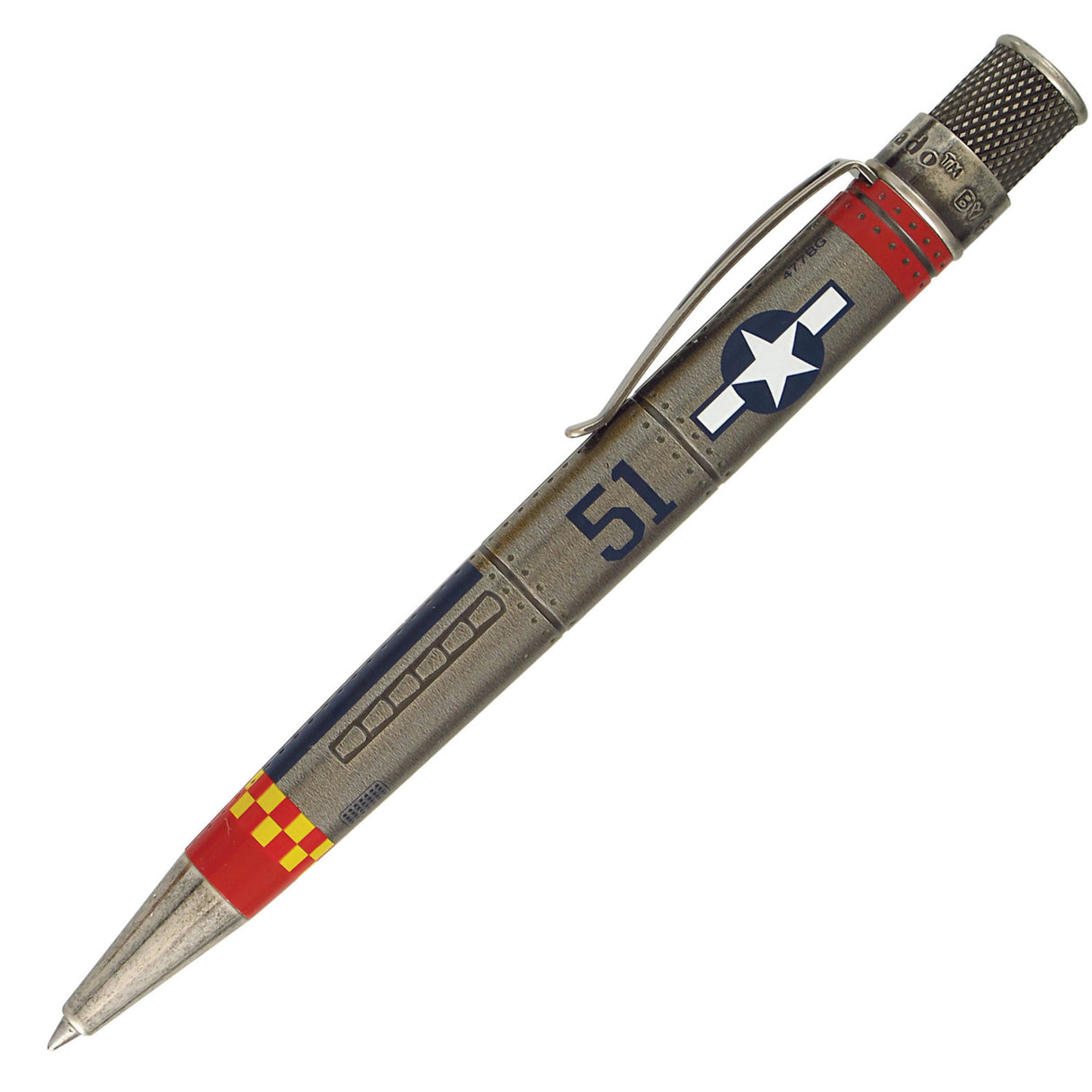 Retro 51 Tornado Vintage Metalsmith Rollerball Pen - P-51 Mustang | Atlas Stationers.
