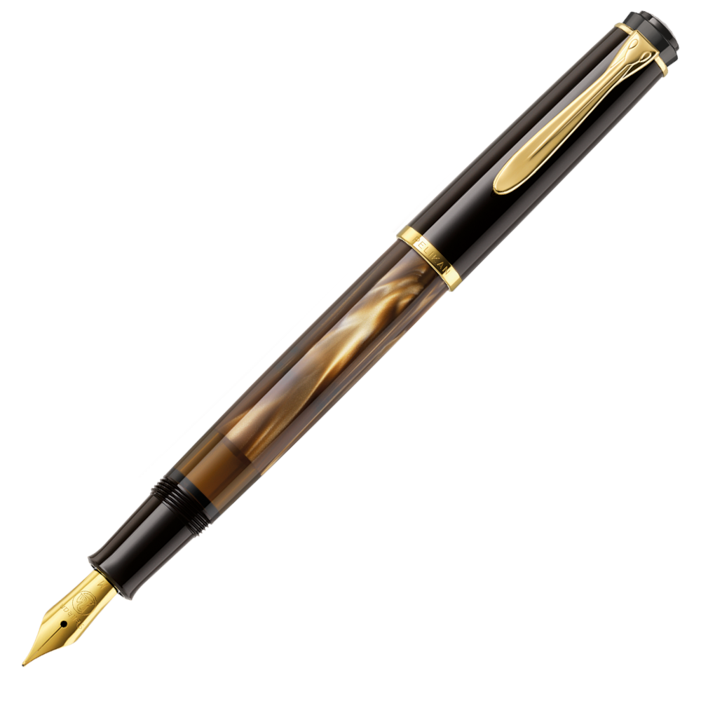 Pelikan Classic M200 Fountain Pen - Brown Marble | Atlas Stationers.