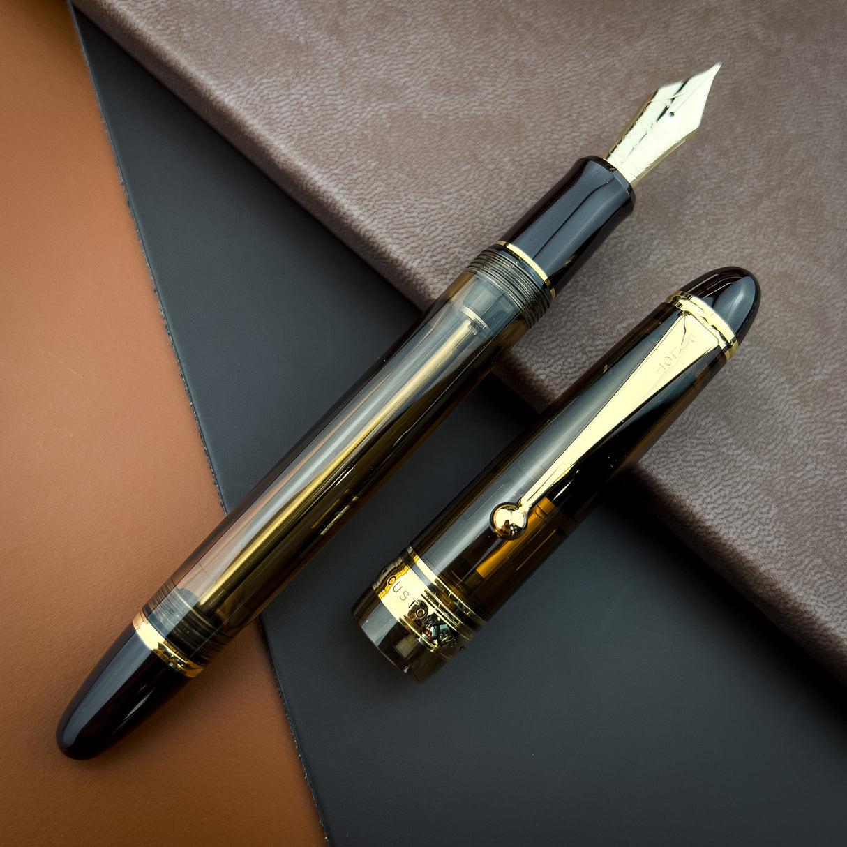 Pilot Custom 823 Fountain Pen - Amber | Atlas Stationers.