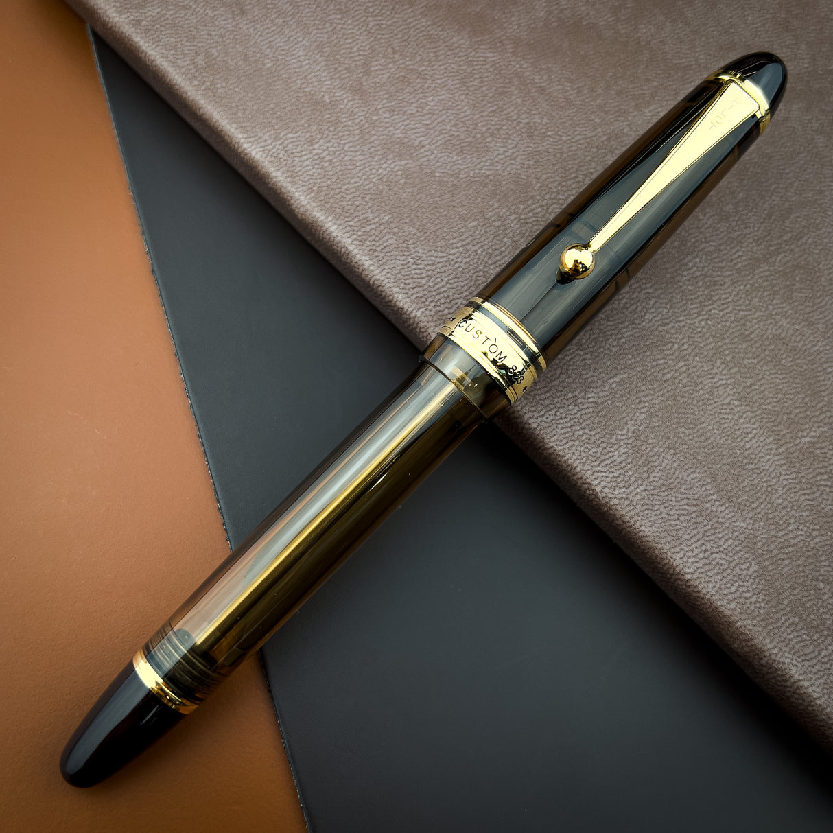 Pilot Custom 823 Fountain Pen - Amber | Atlas Stationers.