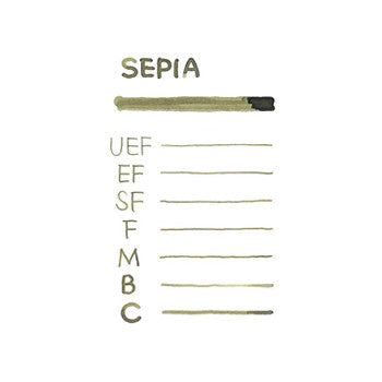 Platinum Sepia Black - 60ml Bottled Ink | Atlas Stationers.