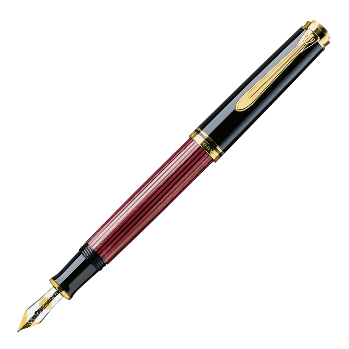 Pelikan Souveran M400 Fountain pen - Black-Red | Atlas Stationers.