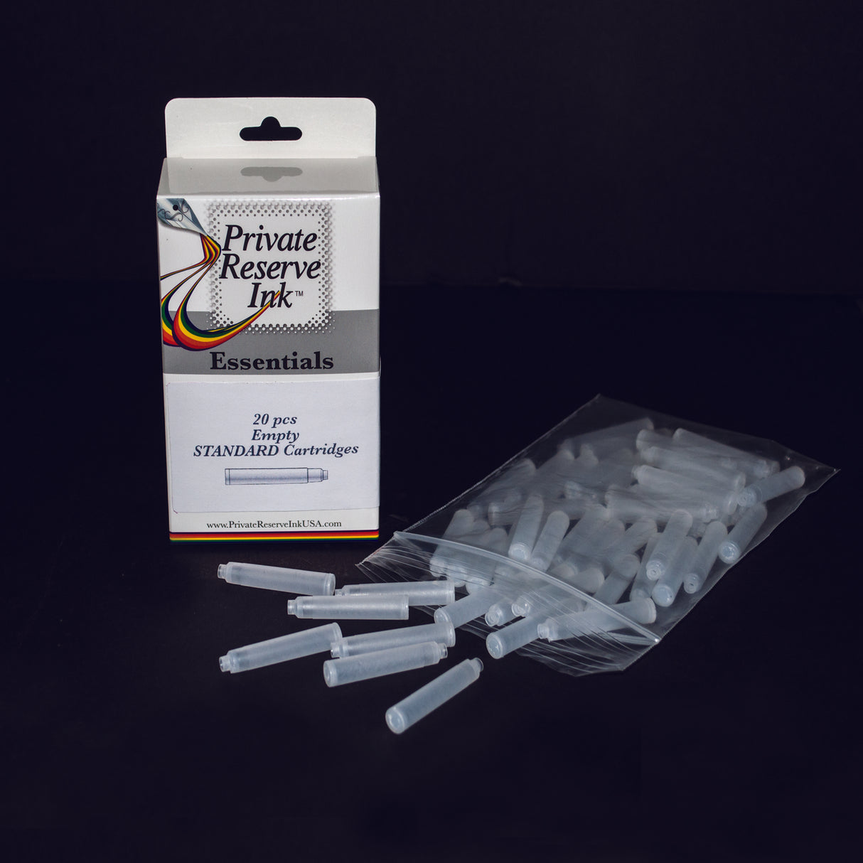 Private Reserve Empty Standard International Cartridges - Short (20 Pack) | Atlas Stationers.
