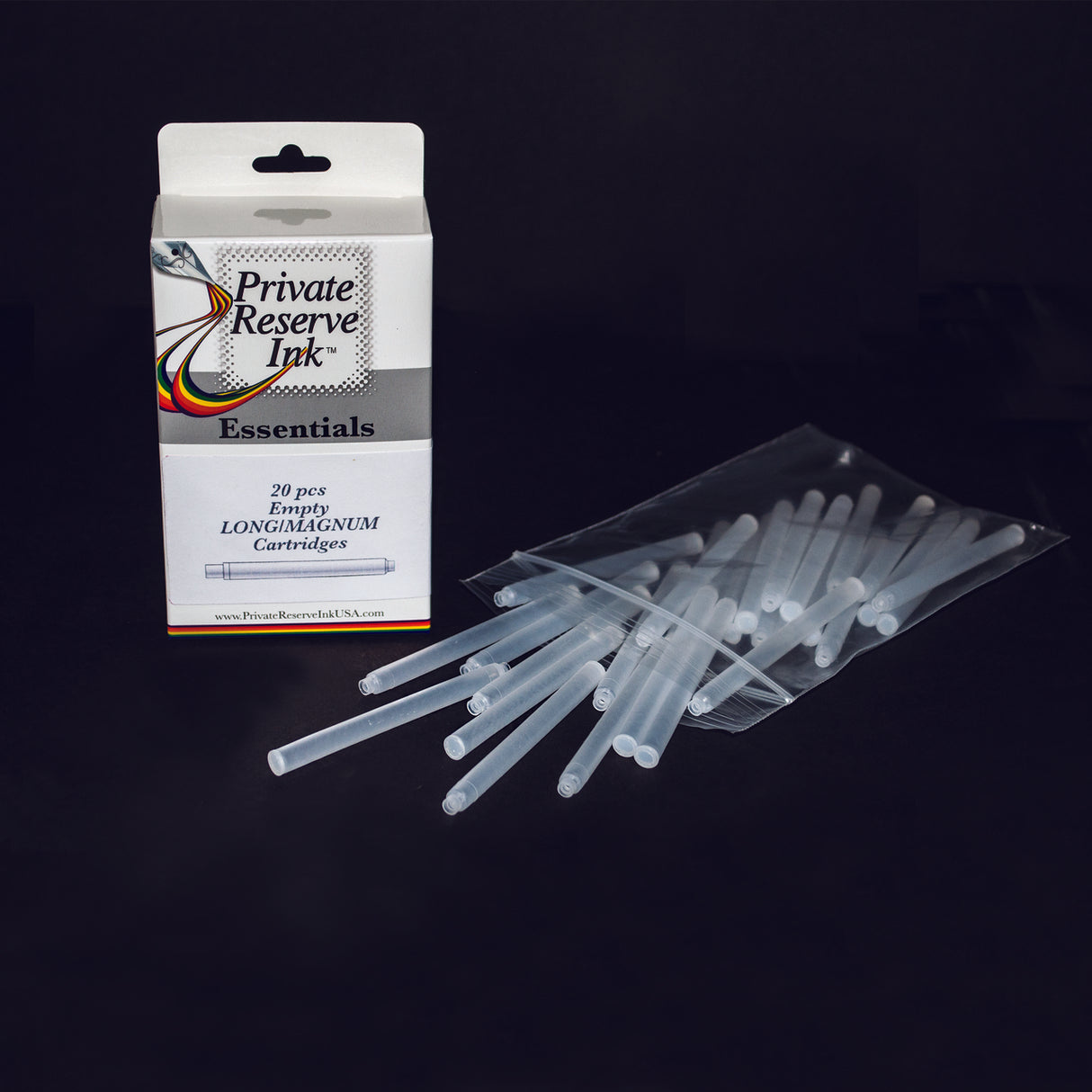 Private Reserve Empty Standard International Cartridges - Long (20 Pack) | Atlas Stationers.