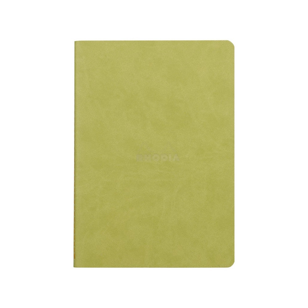 Rhodia Sewn Spine A5 Notebook - Dot Grid - Anise | Atlas Stationers.