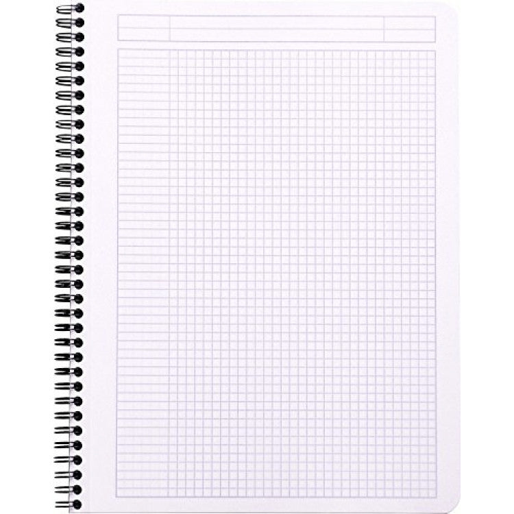 Rhodia Wirebound Notebook - Graph 80 sheets - 9 x 11 3/4 - Orange cover | Atlas Stationers.