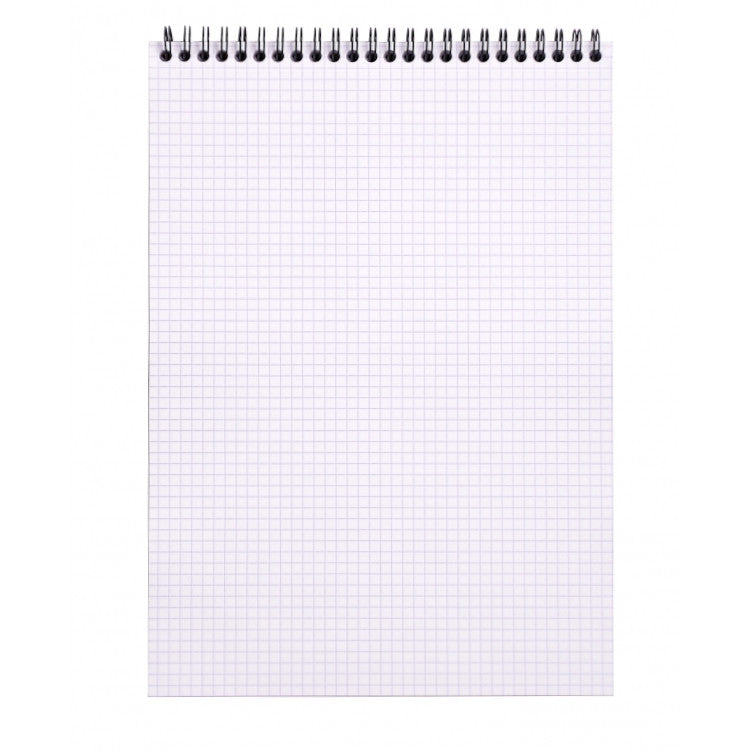 Rhodia Wirebound Notepad - Graph 80 sheets - 8 1/4 x 11 3/4 - Orange cover | Atlas Stationers.