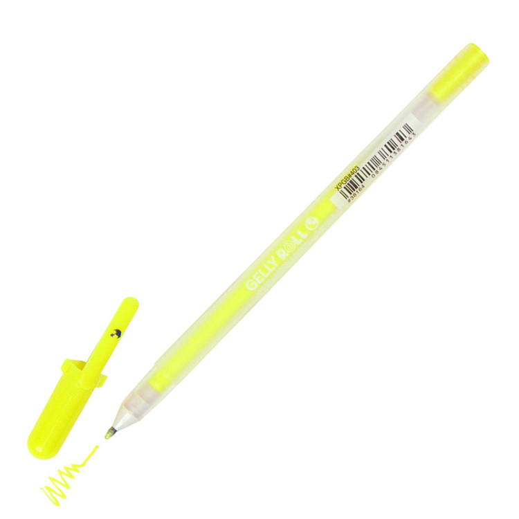 Gelly Roll Moonlight Gel Pen - Flourescent Yellow | Atlas Stationers.