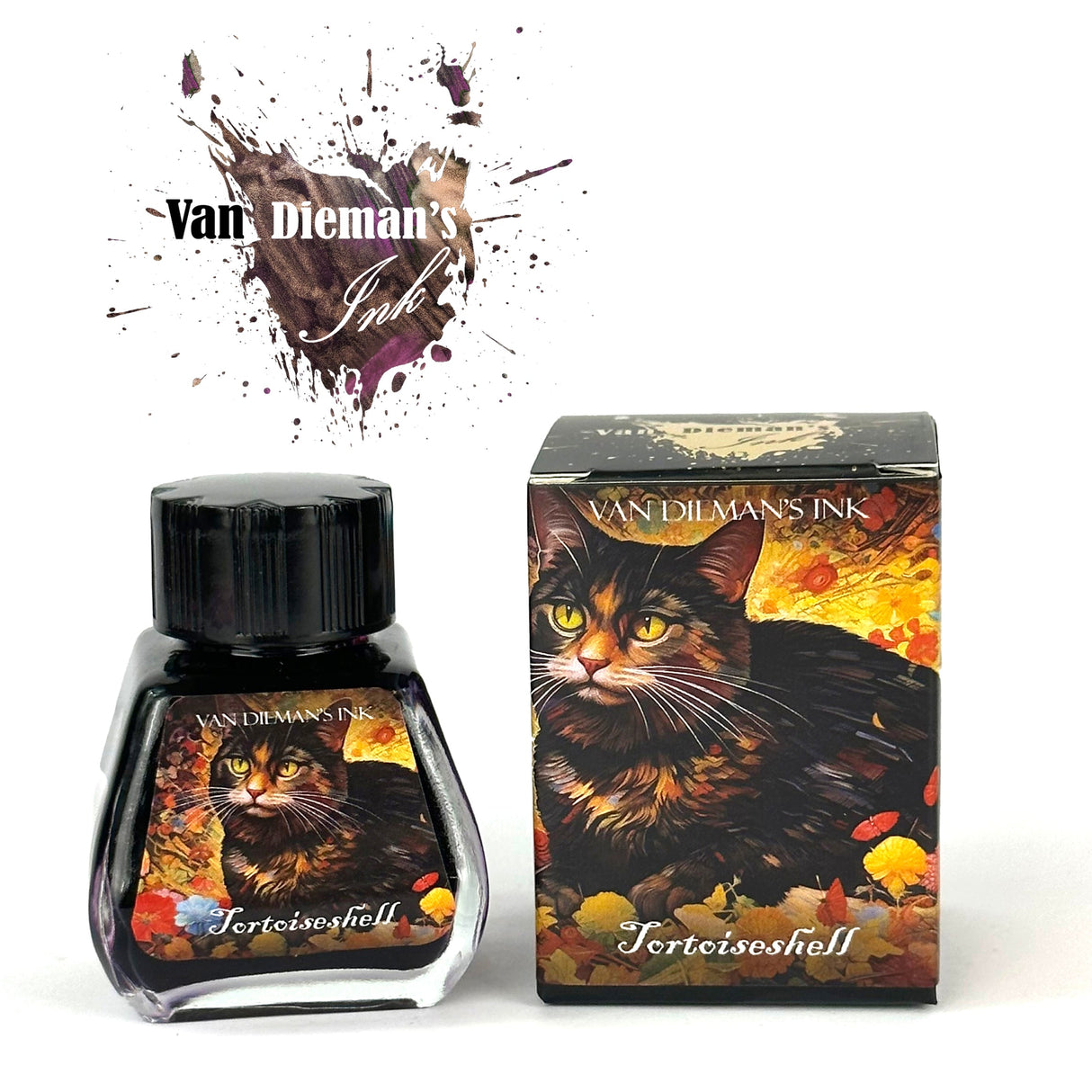 Van Dieman's Feline - Tortoiseshell Shimmering 30ml Bottled Ink