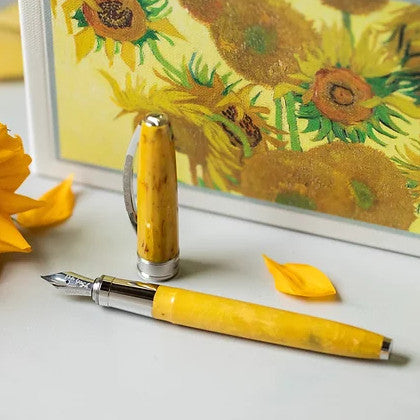 Visconti Van Gogh Fountain Pen - Sunflowers | Atlas Stationers.