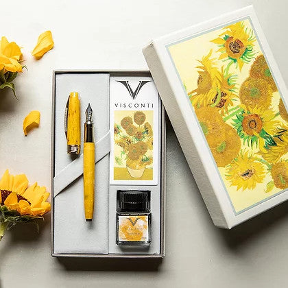 Visconti Van Gogh Fountain Pen - Sunflowers | Atlas Stationers.
