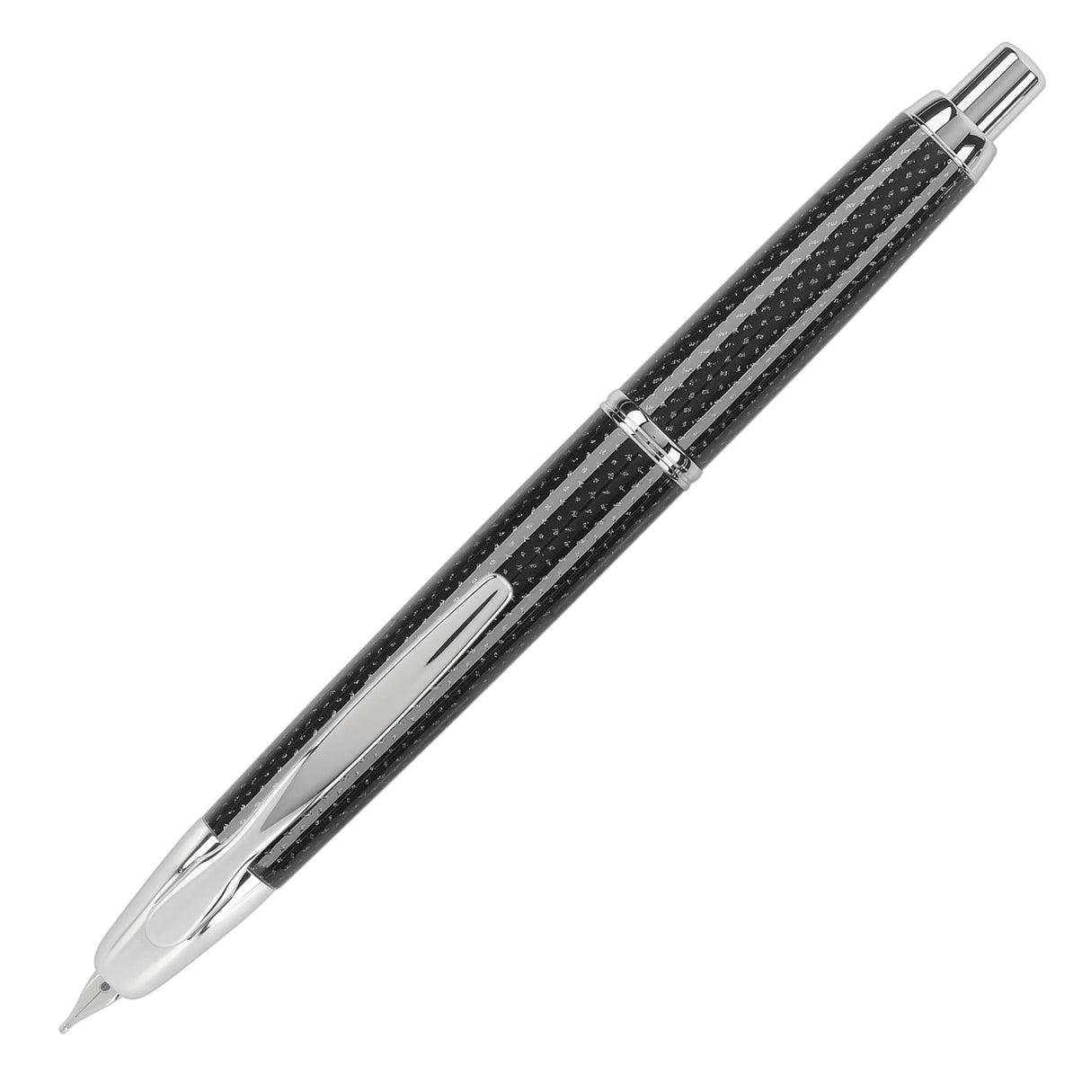 Pilot Vanishing Point Fountain Pen - Black Carbonesque | Atlas Stationers.