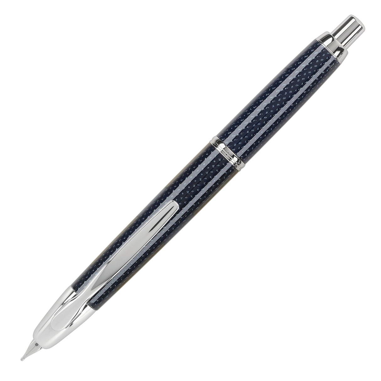 Pilot Vanishing Point Fountain Pen - Blue Carbonesque | Atlas Stationers.