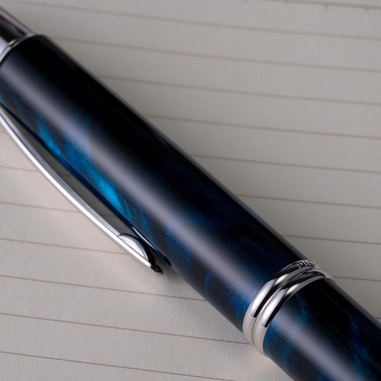 Pilot Vanishing Point SE Fountain Pen - Marble Blue | Atlas Stationers.