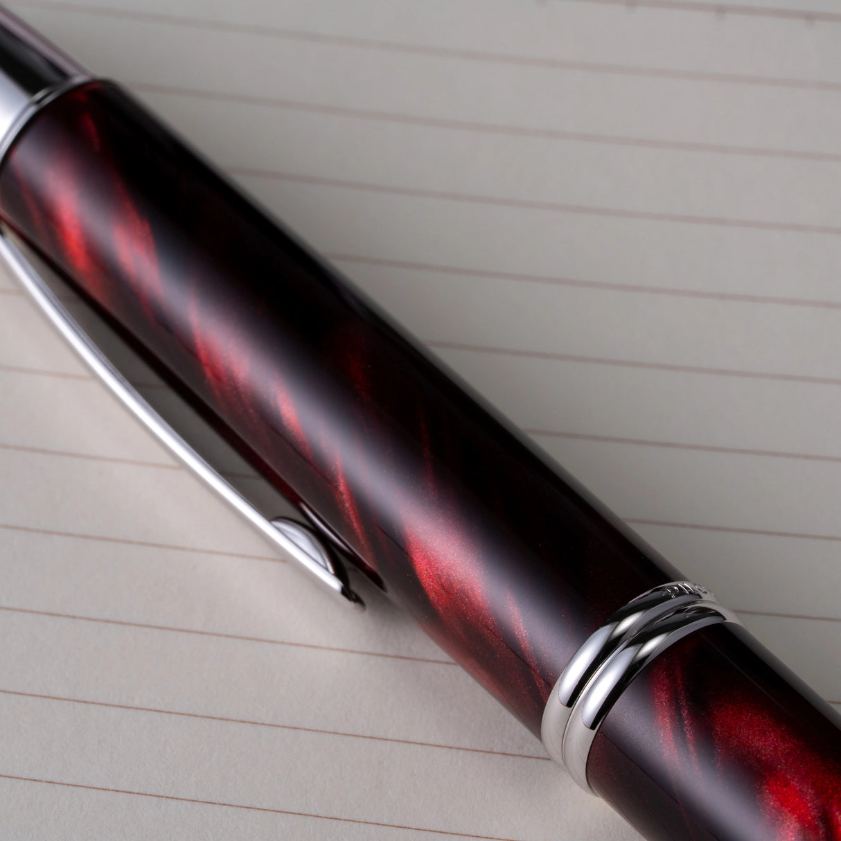 Pilot Vanishing Point SE Fountain Pen - Marble Red | Atlas Stationers.